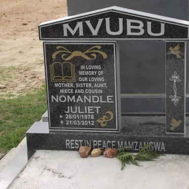 MVUBU - Nomandle Juliet 1978-2012
