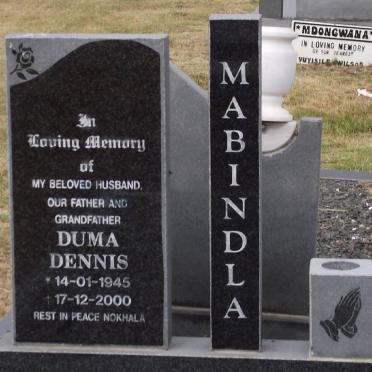 MABINDLA Duma Dennis 1945-2000