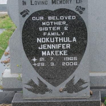 MAKEKE Nokuthula Jennifer 1965-2006