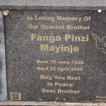 MAYINJE Fanga Pinzi 1926-2000