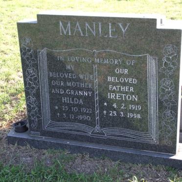 MANLEY Ireton 1919-1998 &amp; Hilda 1922-1990