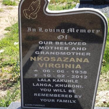 MANGCANGAZA Nkosazana Virginia 1938-2012