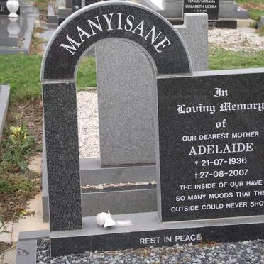 MANYISANE Adelaide 1936-2007