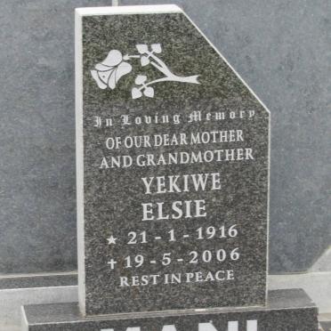MANI Yekiwe Elsie 1916-2006