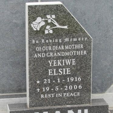 MANI Yekiwe Elsie 1916-2006