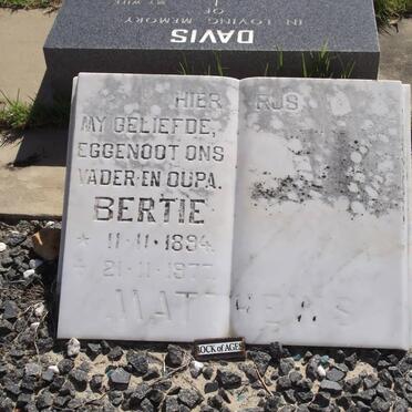 MATTHEWS Bertie 1894-1977