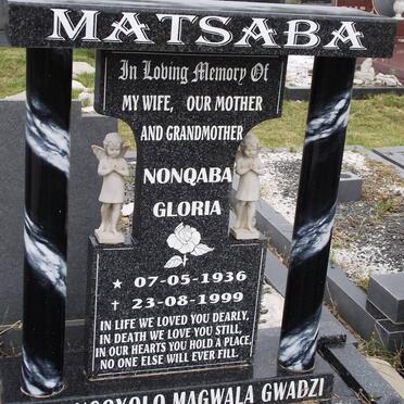 MATSABA Nonqaba Gloria 1936-1999