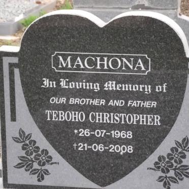 MACHONA Teboho Christopher 1968-2008