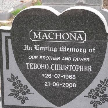 MACHONA Teboho Christopher 1968-2008