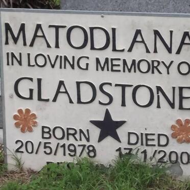 MATODLANA Vuyani Gladstone 1978-2003