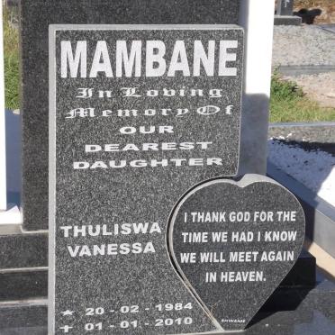 MAMBANE Thuliswa Vanessa 1984-2010