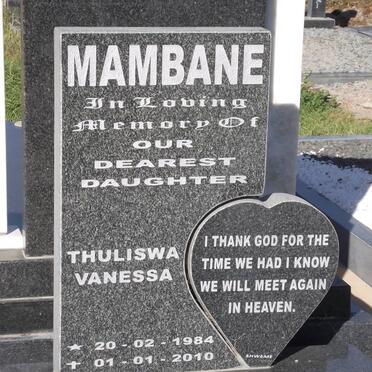 MAMBANE Thuliswa Vanessa 1984-2010