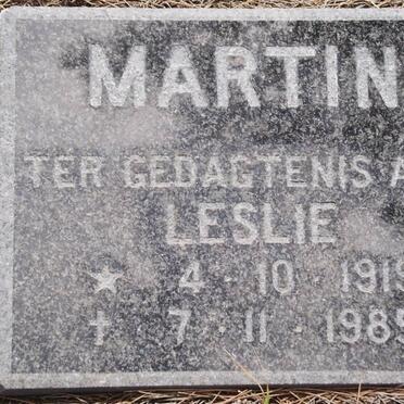MARTIN Leslie 1919-1985
