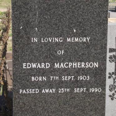 MACPHERSON Edward 1903-1990