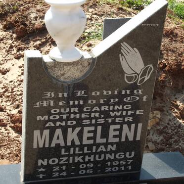 MAKELENI Lillian Nozikhungu 1957-2011