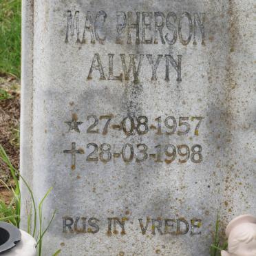 MAC PHERSON Alwyn 1957-1998