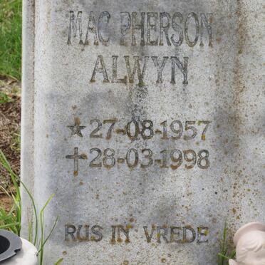 MAC PHERSON Alwyn 1957-1998