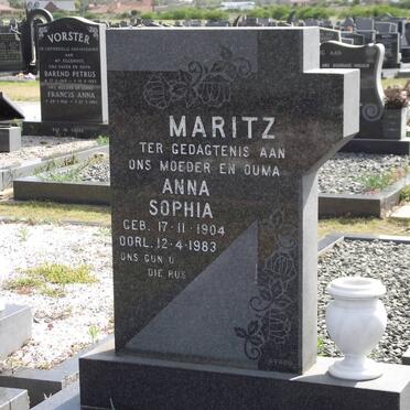 MARITZ Anna Sophia 1904-1983