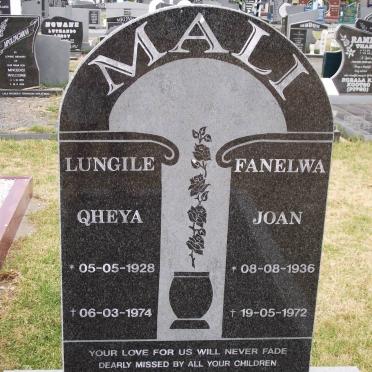 MALI Lungile Qheya 1928-1974 &amp; Fanelwa Joan 1936-1972