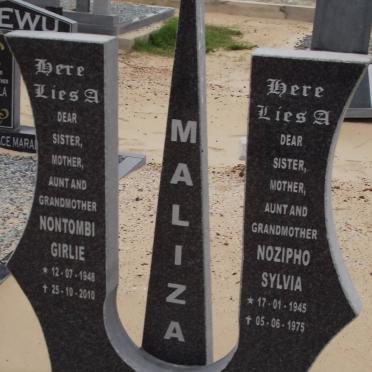MALIZA Nontombi Girlie 1948-2010 :: MALIZA Nozipho Sylvia 1945-1975