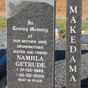 MAKEDAMA Namhla Getrude 1949-2009