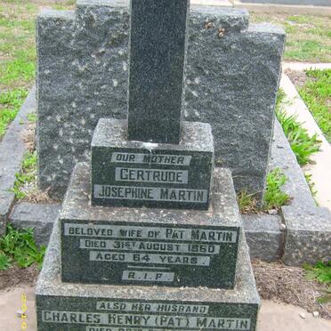 MARTIN Charles Henry -1970 &amp; Gertrude Josephine -1960