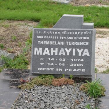 MAHAYIYA Thembelani Terrence 1974-2005
