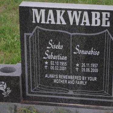 MAKWABE Siseko Sebastian 1955-2001 :: MAKWABE Sonwabiso 1957-2000