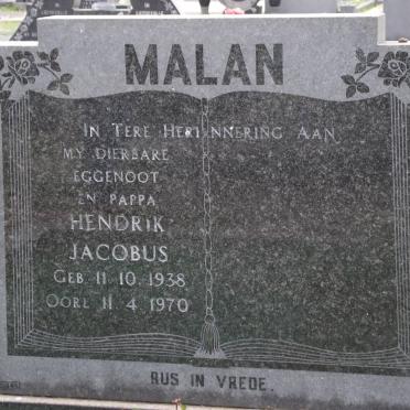 MALAN Hendrik Jacobus 1938-1970