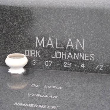 MALAN Dirk Johannes 1929-1972