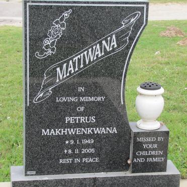 MATIWANA Petrus Makhwenkwana 1949-2005