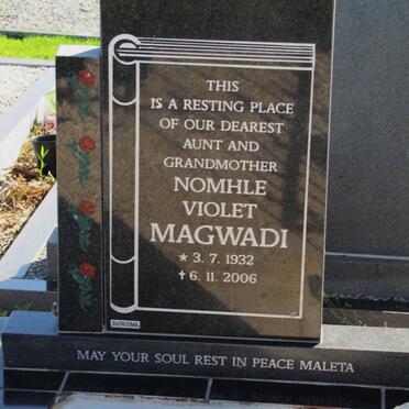 MAGWADI Nomhle Violet 1932-2006