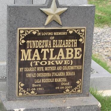 MATLABE Tundezwa Elizabeth 1961-2007