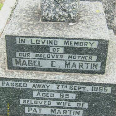 MARTIN Mabel C. -1965