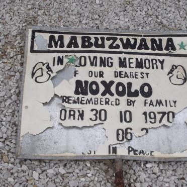 MABUZWANA Noxolo 1970-2003
