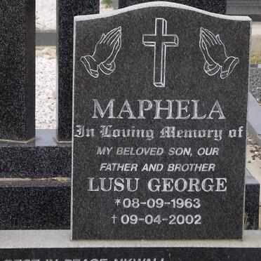 MAPHELA Lusu George 1963-2002