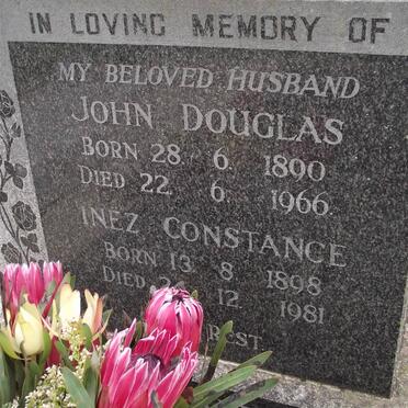 MACDONALD John Douglas 1890-1966 &amp; Inez Constance 1898-1981