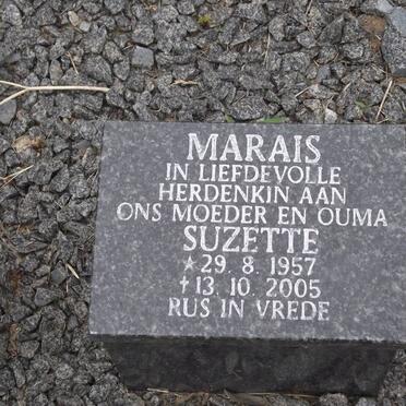 MARAIS Suzette 1957-2005