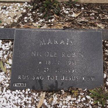 MARAIS Nicole Robin 1991-1991