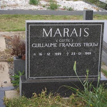 MARAIS Guillaume Francois Trouw 1939-1989