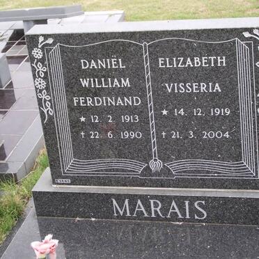 MARAIS Daniel William Ferdinand 1913-1990 &amp; Elizabeth Visseria 1919-2004