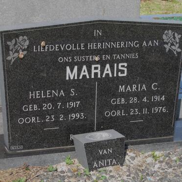 MARAIS Helena S. 1917-1993 :: MARAIS Maria C. 1914-1976