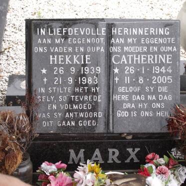 MARX N.P. 1939-1983 &amp; Catherine JACKSON 1944-2005