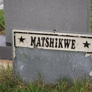 MATSHIKWE Nomava Yvonne 1972 - 2001