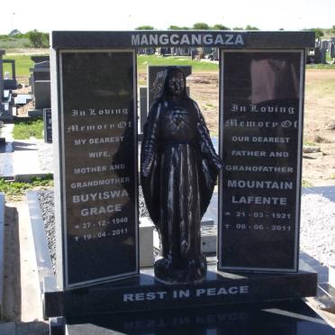 MANGCANGAZA Mountain Lafente 1921-2011 &amp; Buyiswa Grace 1940-2011