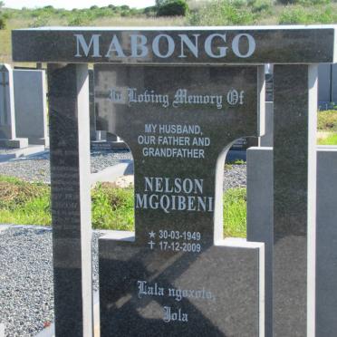 MABONGO Nelson Mgqibeni 1949-2009