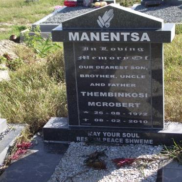 MANENTSA Thembinkosi McRobert 1972-2010