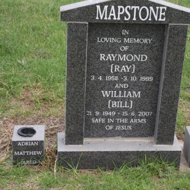 MAPSTONE Raymond 1958-1999 :: MAPSTONE William 1949-2007