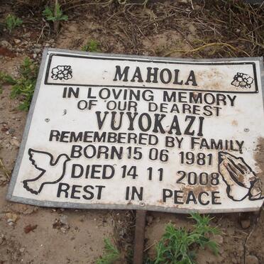 MAHOLA Vuyokazi 1981-2008