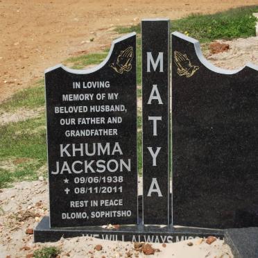 MATYA Khuma Jackson 1938-2011